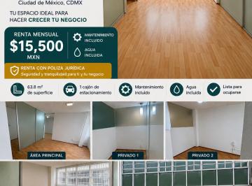 Oficina , Benito Juárez · Oficina Ejecutiva en Renta – del Valle Sur