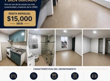 Departamento de 2 habitaciones, Cuauhtémoc · Departamento en Renta, Cómodo y Bien Ubicado