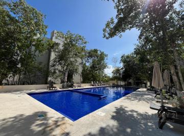 Departamento · 74m² · 2 Recámaras · 1 Estacionamiento · Departamento Amueblado en Renta en La Selva Condominio - Playa del Carmen P4619