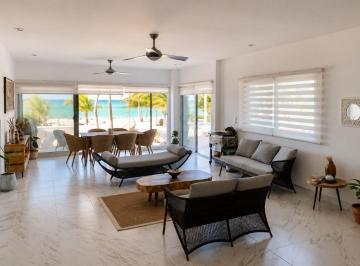 Departamento de 3 habitaciones, Dzemul · Departamento Amueblado Frente Al Mar Planta Baja, San Benito