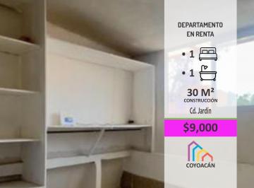 Departamento · 30m² · 1 Recámara · Renta de Departamento Para Damas en Ciudad Jardin