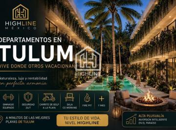 Departamento · 60m² · 2 Recámaras · 1 Estacionamiento · Departamento en Tulum en Venta