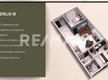 Departamento · 60m² · 2 Recámaras · 1 Estacionamiento · Departamento en Venta #10, 11 y 12 Torre Villa - (4)