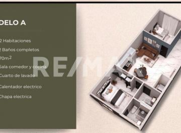 Departamento · 70m² · 2 Recámaras · 1 Estacionamiento · Departamento en Venta 70 m² #8 y 9 Torre Villa - (4)