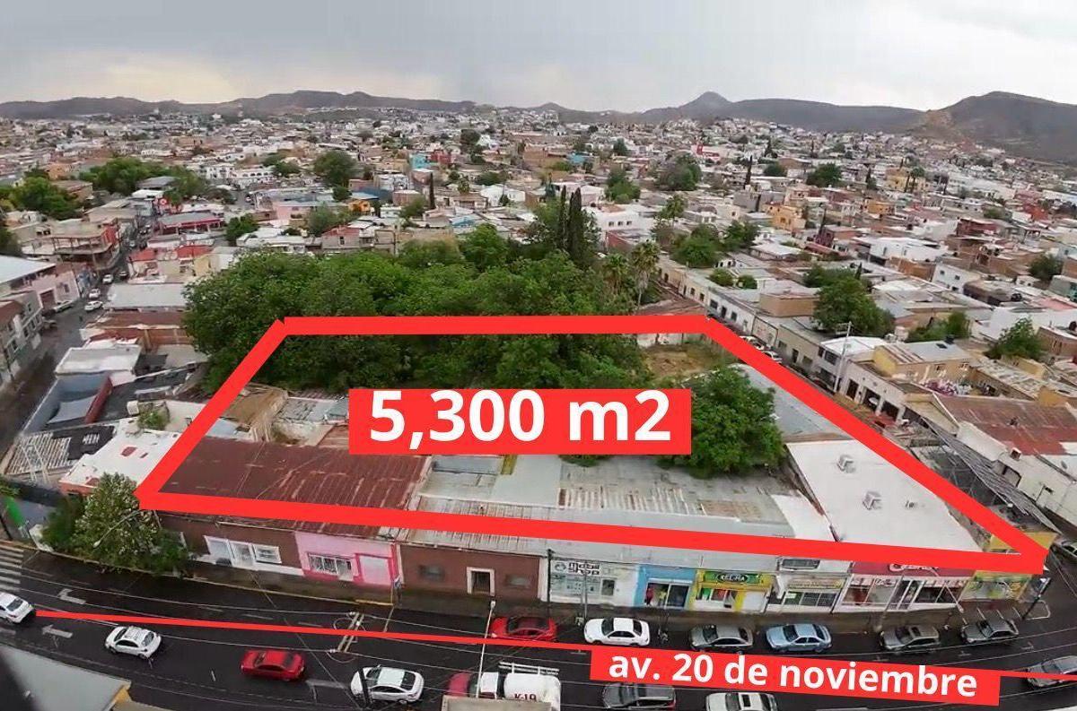 Terreno de 5,300 m&sup2; con Frente a Calle 20 de Noviembre en $10,000 por m&sup2; en Hidalgo de Parral