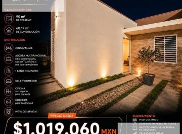Casa · 68m² · 3 Recámaras · 1 Estacionamiento · Casa en Venta Al Norte de Aguascalientes, Cerca del Parque Industrial El Chichimeco