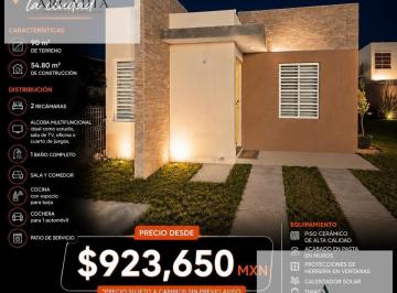 Casa · 54m² · 2 Recámaras · 1 Estacionamiento · Tu Nuevo Hogar, Al Norte de Aguascalientes
