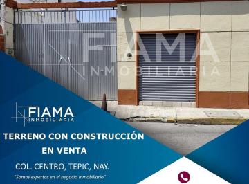 48344207a2f9144b26290d529757234814c891143613f6acc72478ccaefdd48a · Terreno con Construcción en Venta en Col. Centro, Tepic, Nayarit. (En)