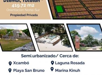 Terreno / Lote , Dzemul · Terreno Dzemul, Yucatan Fracc. C/amenidades y Club de Playa
