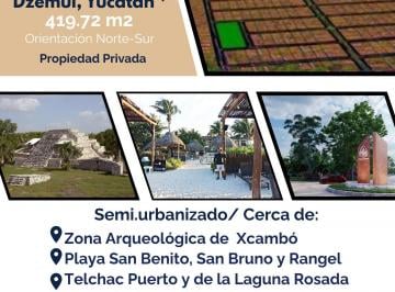Terreno / Lote Venta  · Terreno Dzemul, Yucatan Fracc. C/amenidades y Club de Playa