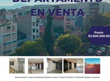 Departamento de 3 habitaciones, Coyoacán · Departamento en Venta.