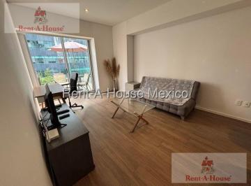 Departamento · 55m² · 1 Recámara · 1 Estacionamiento · Departamento Amueblado en Renta en Anahuac, Miguel Hidalgo Cr 26 - 3171.