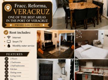Casa de 2 habitaciones, Veracruz · Furnished Full House in Veracruz F/ Rent - Internet Included