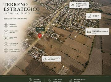 Terreno / Lote , Ixtlahuacán de los Membrillos · Terreno Suelo Mixto en Venta Sobre Av Principal en La Capilla (17hectáreas)