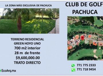 Precioso lote residencial · Precioso Terreno Residencial en Club de Golf Pachuca