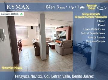 1fc96fe76e6f5cf6ab01641aee25fb8e5e265b6b475c1b195faa73cbb5691c07 · Departamento en Venta en Letrán Valle, Benito Juárez