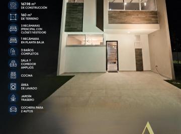 Casa · 160m² · 4 Recámaras · 2 Estacionamientos · Casa en Venta Modelo Platino