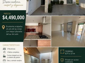Casa de 3 habitaciones, León · Casa en Venta en Mayorazgo, León | 3 Recámaras | Acabados de Lujo | $4,490,000