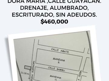 Terreno / Lote , Nacajuca · Lote Brisas del Carrizal