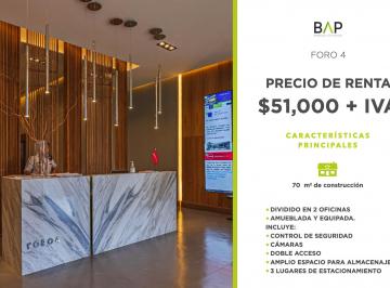 Oficina , León · Oficina de 70 m² con 3 Estacionamientos en Renta en Rincón del Campestre