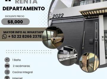 Departamento de 2 habitaciones, Guadalajara · Departamento Estudio en Centro - Belisario