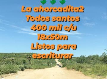 Terreno / Lote 180ha Venta Las Tunas · Se Venden Terrenos en Todos Santos B. C. s.