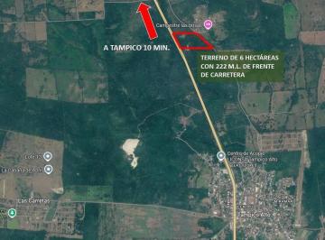 Terreno / Lote · 60000ha · Terreno de 6 Ha en Venta a 10 Minutos del Puente Tampico Info. Cel.