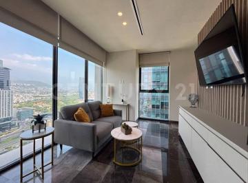 Departamento · 102m² · 2 Recámaras · 2 Estacionamientos · Departamento en Renta Amueblado en Torre Acacia, Distrito Armida, Valle Ote