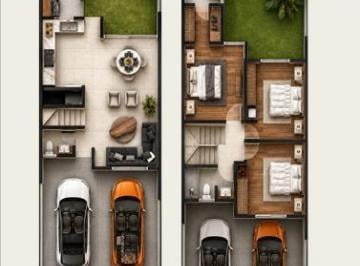 Casa · 138m² · 3 Recámaras · 2 Estacionamientos · El Roquedal Modelo 2