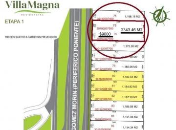 imagenPortal · Terreno / Lote en Venta en Villa Magna