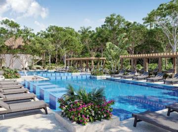 Departamento · 168m² · 2 Recámaras · 2 Estacionamientos · Departamento en Venta Puerto Morelos con Alberca