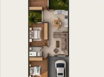 Casa · 90m² · 3 Recámaras · 1 Estacionamiento · El Roquedal