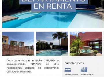 Departamento de 2 habitaciones, Querétaro · Departamento 2 Hab, Milenio III