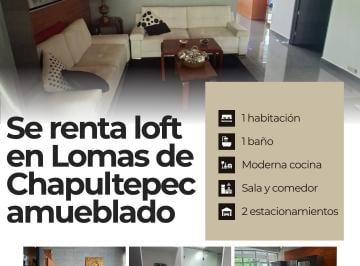 Departamento de 1 habitación, Miguel Hidalgo · Se Renta Loft Amueblado en Lomas de Chapultepec $35,000