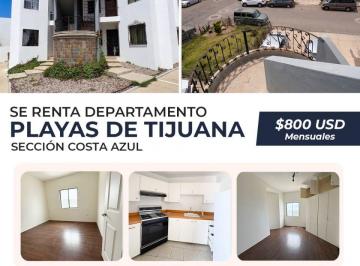 Departamento de 2 habitaciones, Tijuana · Departamento de 80 m² con 2 Recámaras en Renta en Playas de Tijuana con Vista Al Mar