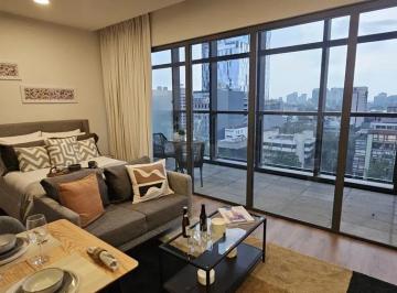 Departamento de 1 habitación, Cuauhtémoc · Loft Panoramico 47 m² Balcon con Electrodomésticos Col Juarez Reforma