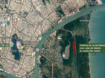 Terreno / Lote · 100000ha · Terreno en Venta con 1 Km de Frente Al Canal del Chijol, Tampico, Tam. Cel.