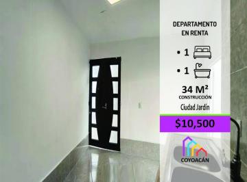 Departamento · 34m² · 1 Recámara · Excelente Departamento en Renta Ciudad Jardín
