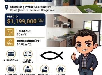 Casa de 2 habitaciones, Villa de Alvarez · Venta de Casas en Ciudad Natura Villa de Álvarez