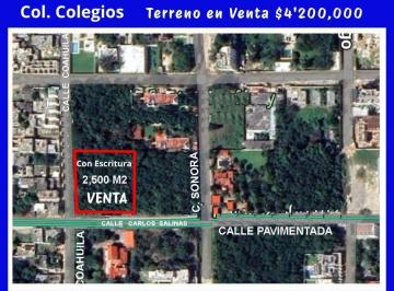 Terreno / Lote · 2500m² · Terreno en Esquina en Venta en Cancún con 2,500 m² y 50 m de Frente