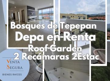 Departamento de 2 habitaciones, Tlalpan · Departamento en Renta con Roof Garden Privado en Tlalpan, 139 m², 2rec, 1.5bñs, 2est