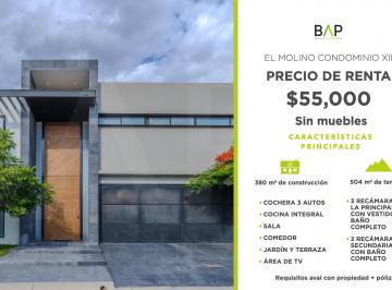 Casa de 4 habitaciones, León · Casa de 504 m² con 4 Recámaras en Renta en El Molino