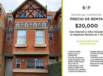Casa de 3 habitaciones, León · Casa de 1 m² con 3 Recámaras en Renta en Rincón del Campestre