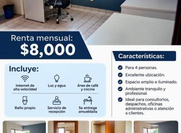 Oficina , Zapopan · Oficina Para 4 Personas Zona Chapalita