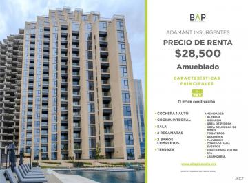 Departamento de 2 habitaciones, León · Departamento de 71 m² con 2 Recámaras en Renta en Bosques del Refugio