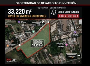 Terreno / Lote , Tepotzotlán · Hasta 66 Viv. | Macrolote 33,220 m² | Tepotzotlán