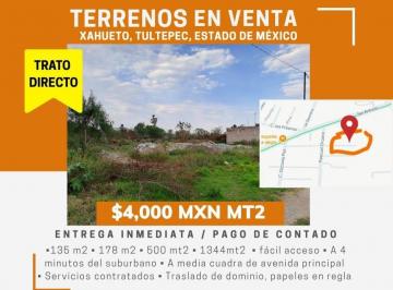Terreno / Lote 135m² Venta San Antonio Xahuento · Terrenos en Venta en Xahuento Tultepec