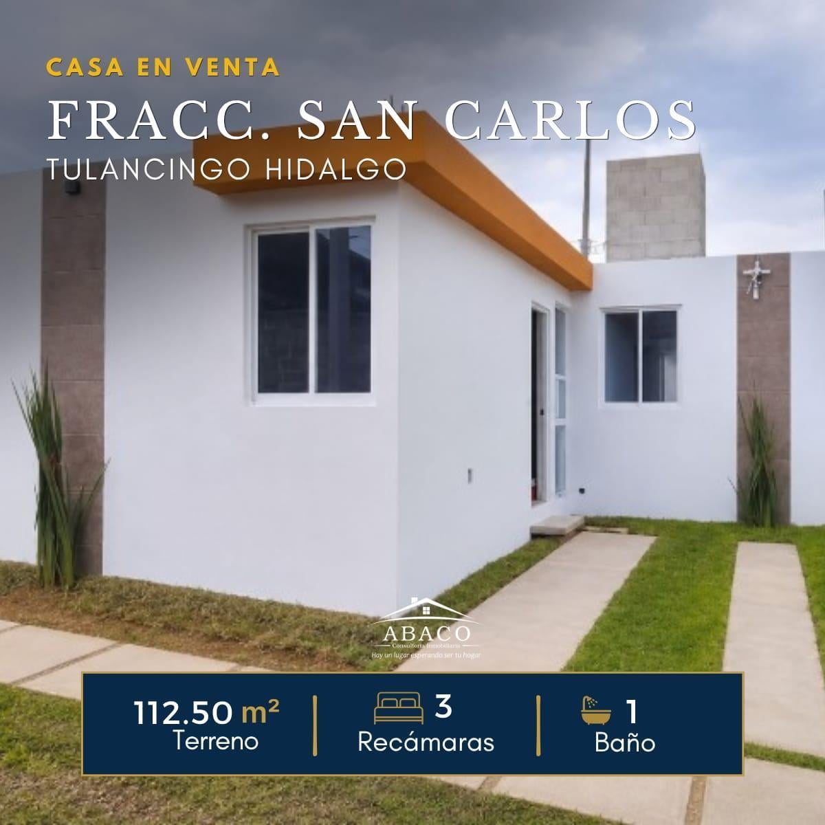 Casa en Venta Fraccionamiento San Carlos