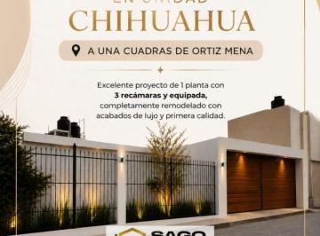 Casa de 3 habitaciones, Chihuahua · Venta de Casa Colonia Unidad Chihuahua