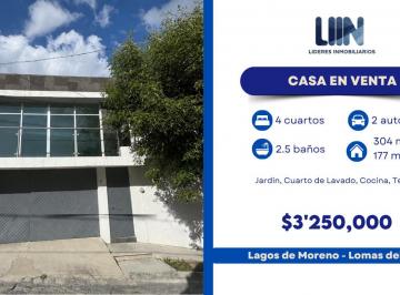 Casa de 4 habitaciones, Lagos de Moreno · Casa en Venta Lomas del Valle - Lagos de Moreno